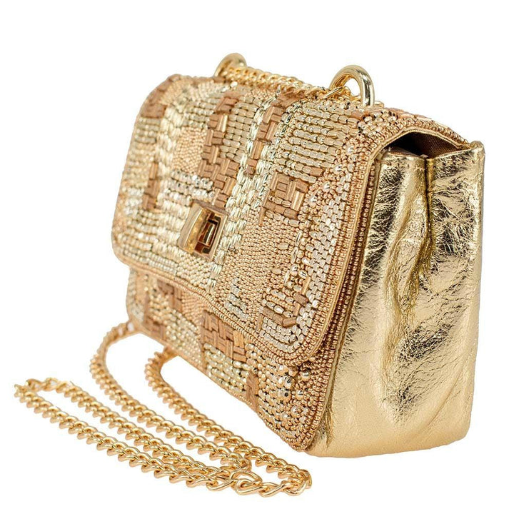 Golden Idol Crossbody/Shoulder Handbag by Mary Frances image 3