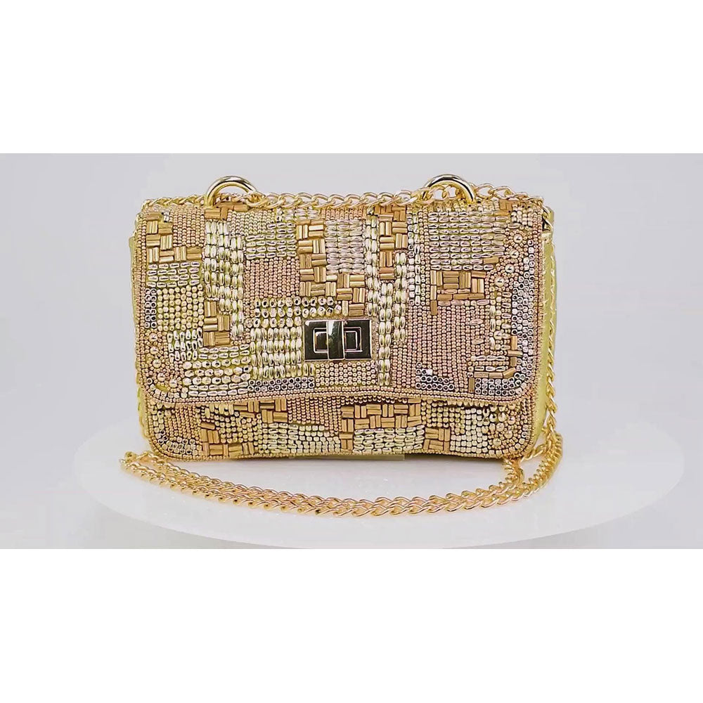 Golden Idol Crossbody/Shoulder Handbag by Mary Frances image 7