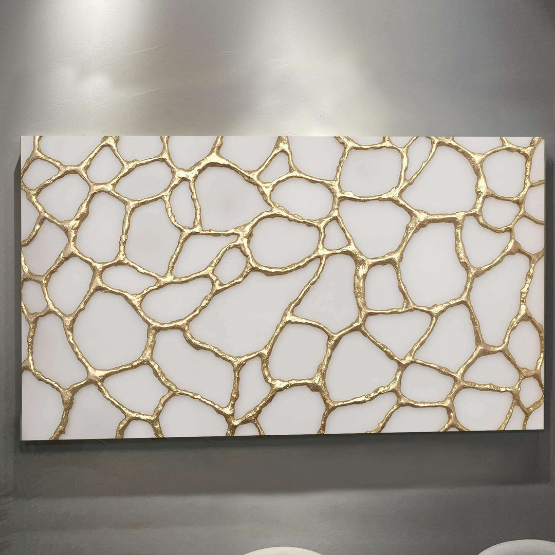 Golden Neurons Wall Art