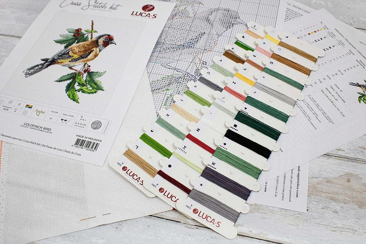 Goldfinch Bird B1197L Counted Cross-Stitch Kit