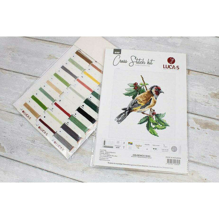 Goldfinch Bird B1197L Counted Cross-Stitch Kit