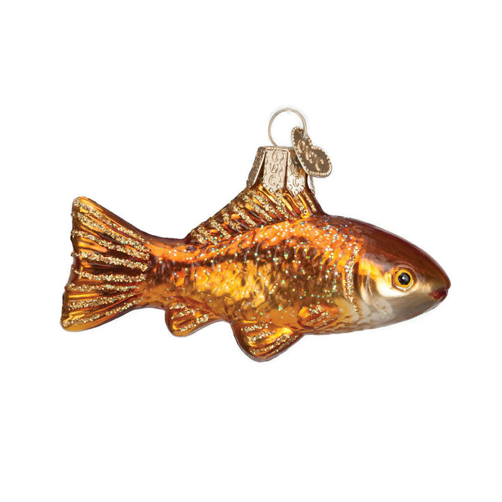 Old World Christmas Goldfish Blown Glass Ornament