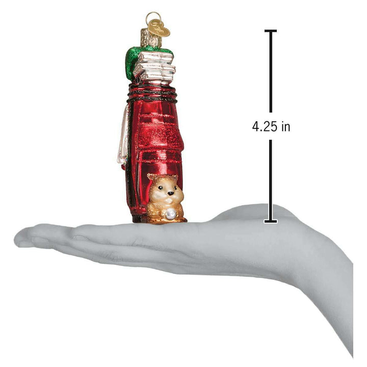 Old World Christmas Golf Bag Blown Glass Ornament