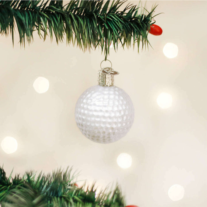 Old World Christmas Golf Ball Blown Glass Ornament