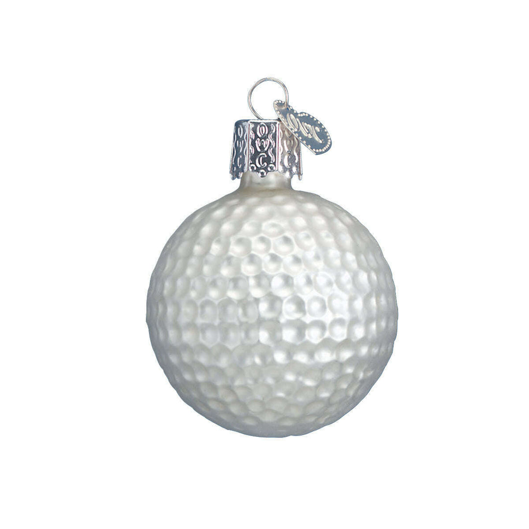 Old World Christmas Golf Ball Blown Glass Ornament