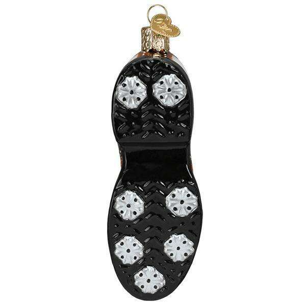 Old World Christmas Golf Shoe Blown Glass Ornament