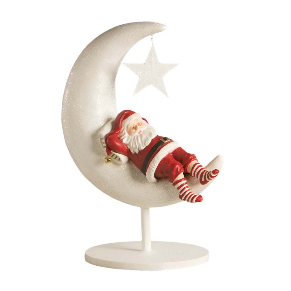 Good Night Santa on Moon by Bethany Lowe Designs