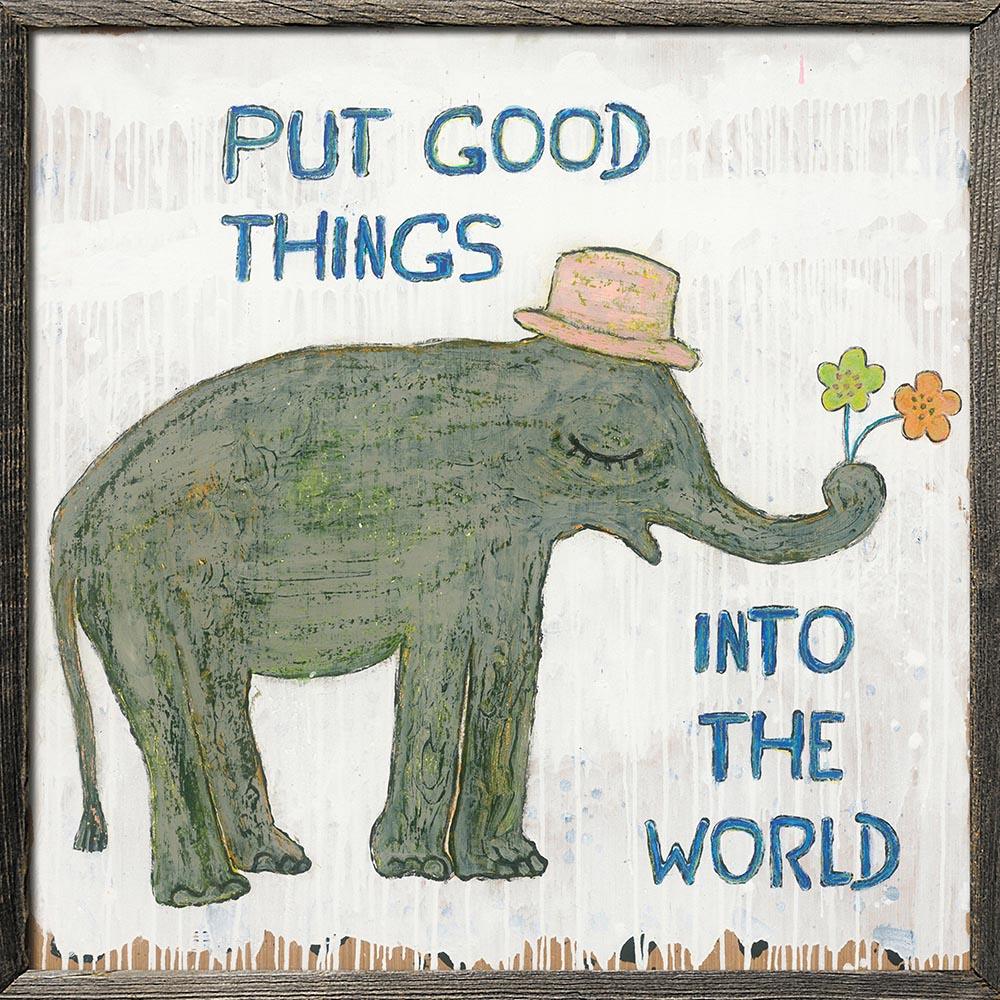 "Good Things Elephant" Art Print - Quirks!