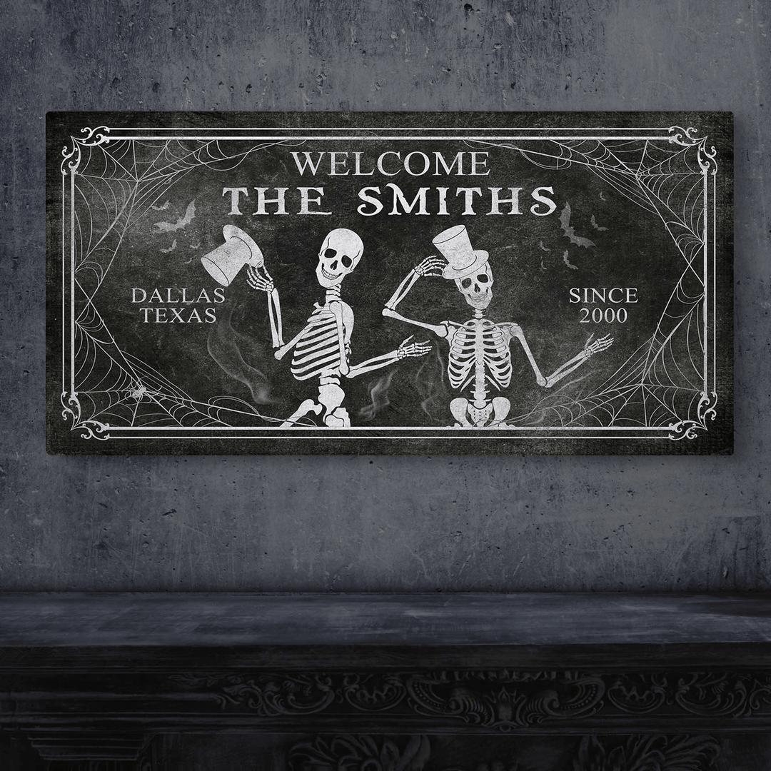 Gothic Welcome Sign