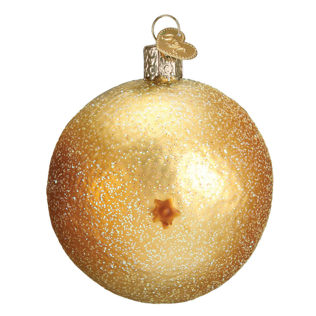 Old World Christmas Grapefruit Blown Glass Ornament