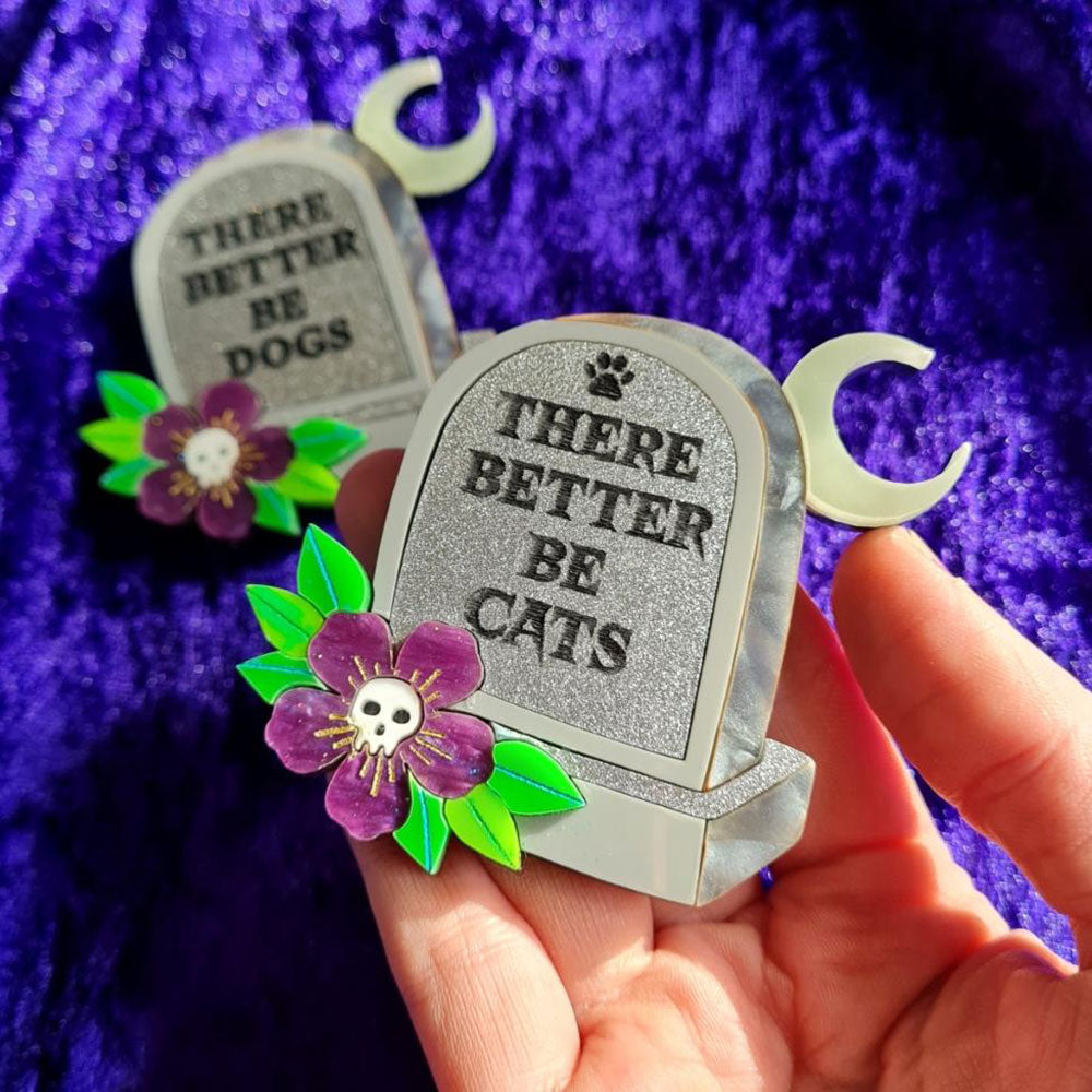 Gravestone Epitaph Brooch by Cherryloco Jewellery 4