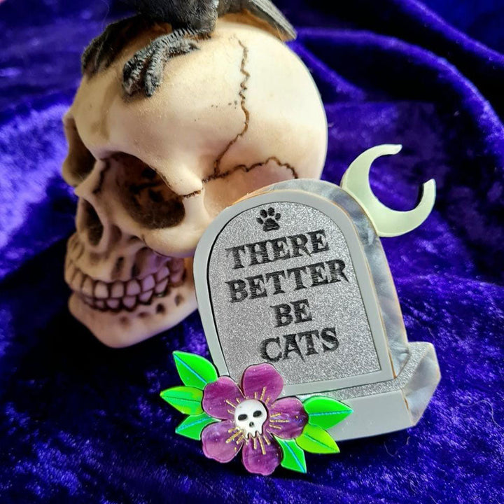 Gravestone Epitaph Brooch by Cherryloco Jewellery 5