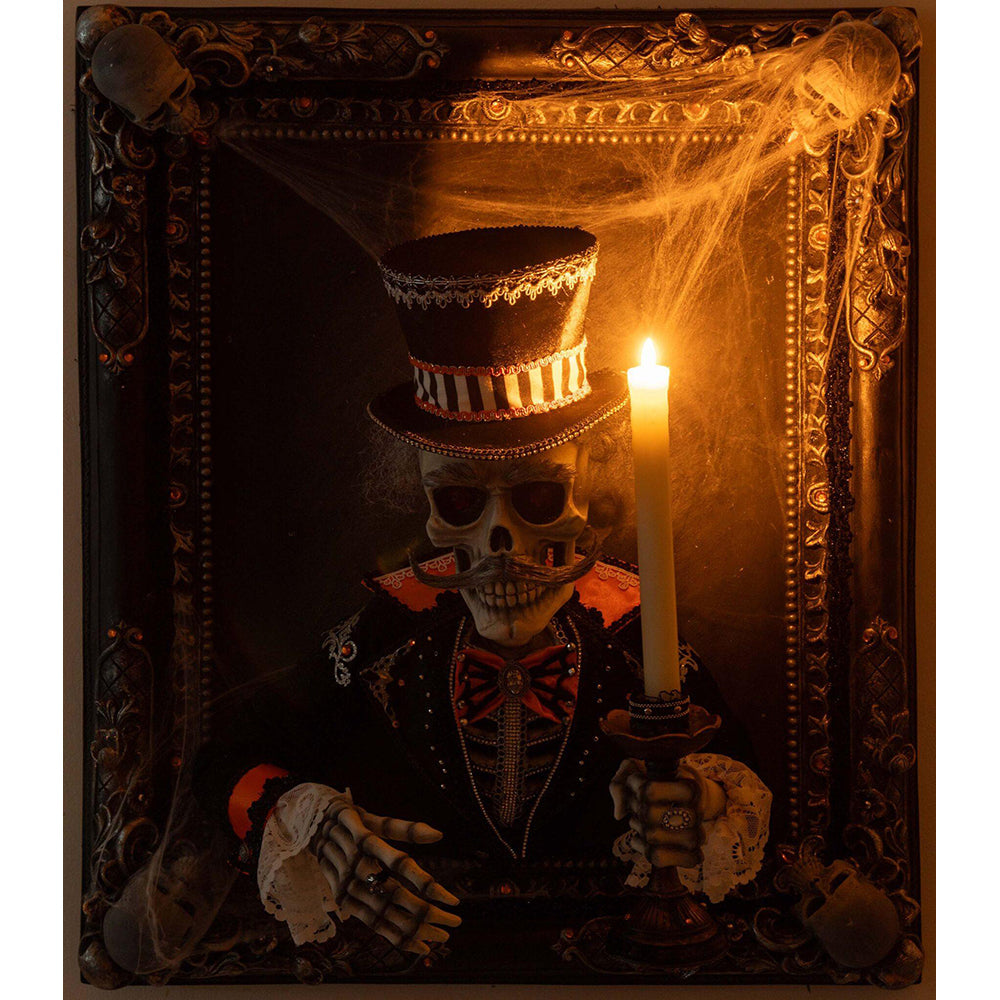 Great Grandpa Macabre Wall Piece with Candle by Katherine's Collection image 2