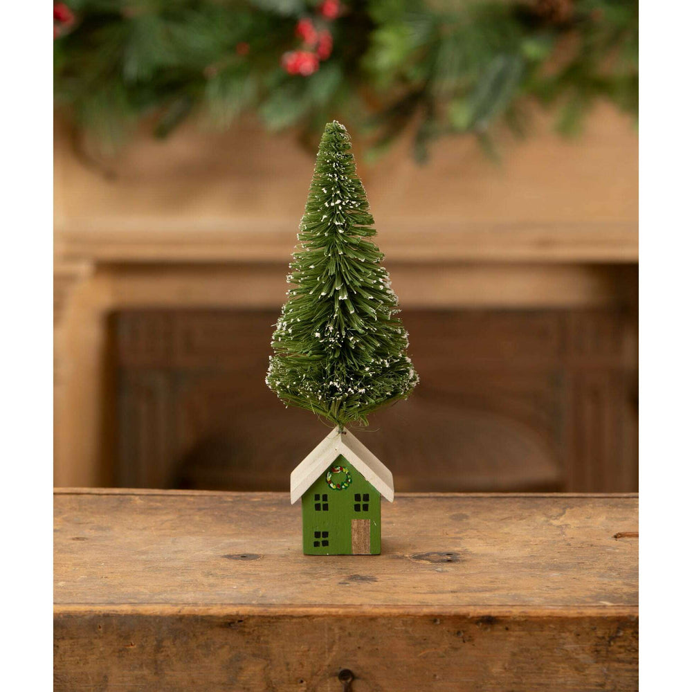 Green House Bottle Brush Tree by Bethany Lowe Designs, image 2