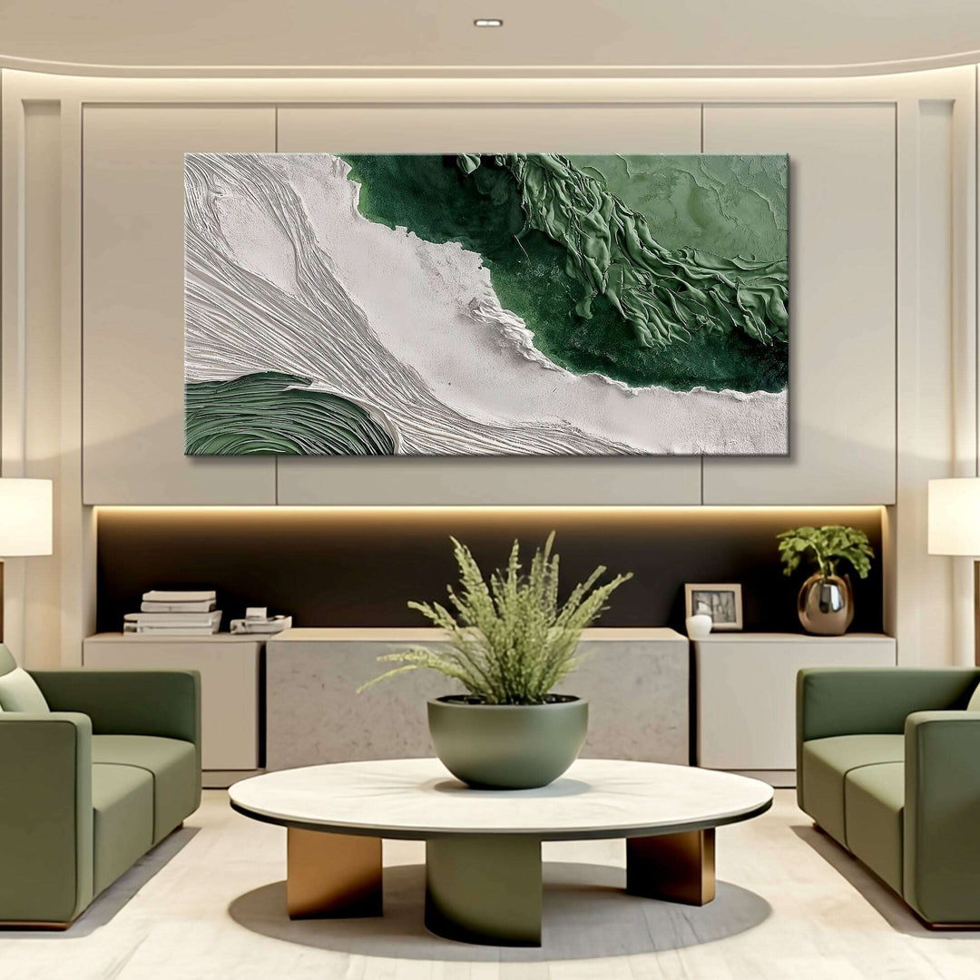 Green Rivers Abstract Wall Art II