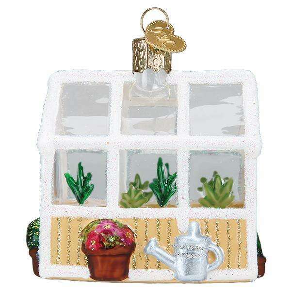 Old World Christmas Greenhouse Blown Glass Ornament
