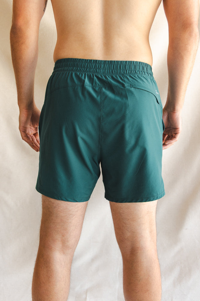 The Green Way | Green Deck Stripe Ball Hammock® 5 Inch Athletic Shorts
