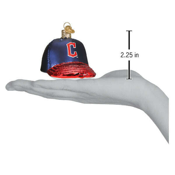 Old World Christmas Guardians Baseball Cap Blown Glass Ornament