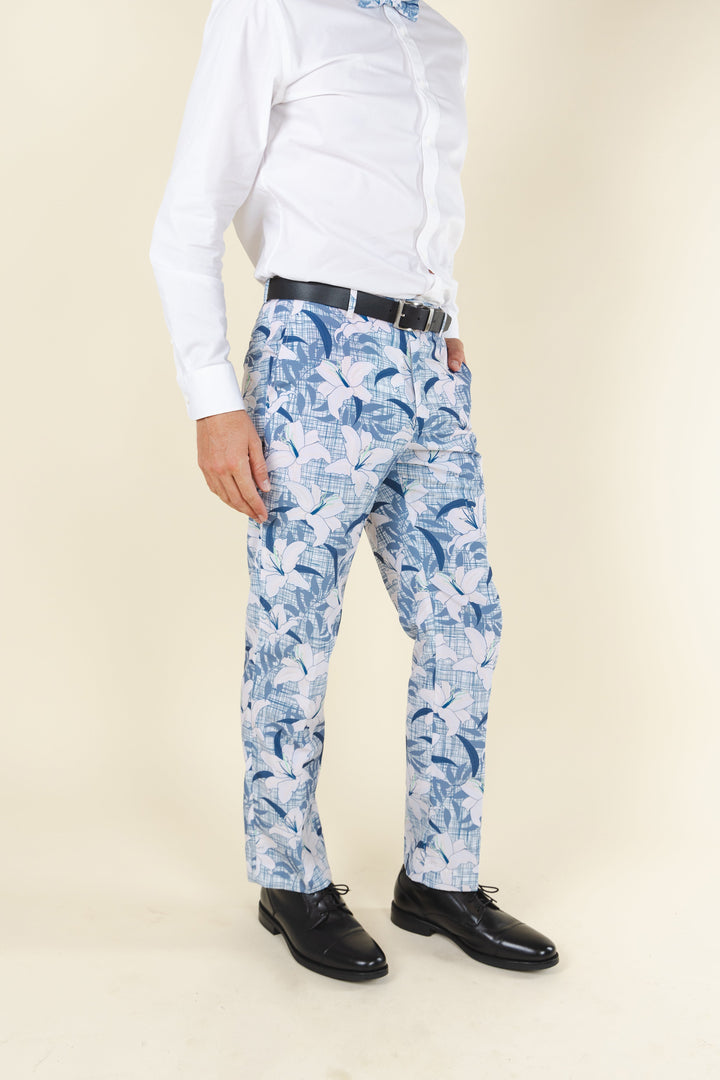 The Gilded Lily | Crosshatch Lilies Suit Pants