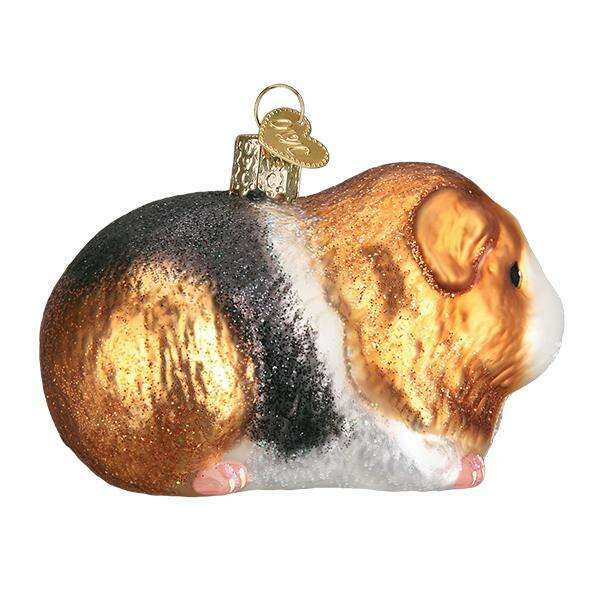 Old World Christmas Guinea Pig Blown Glass Ornament