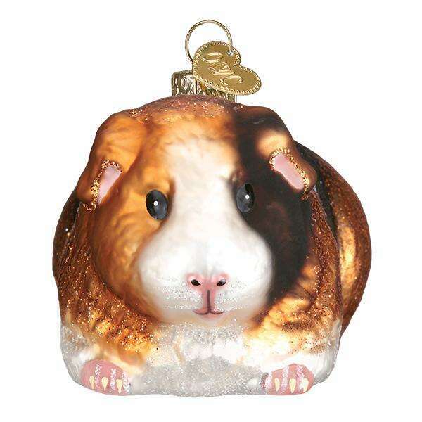 Old World Christmas Guinea Pig Blown Glass Ornament