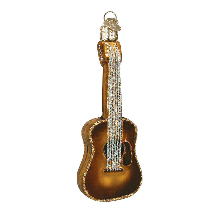 Old World Christmas Guitar Blown Glass Ornament