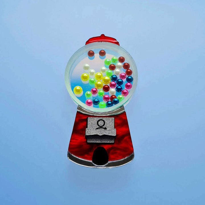 Gumball Sweet Machine Brooch by Cherryloco Jewellery 2