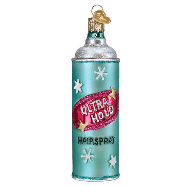 Old World Christmas Hairspray Blown Glass Ornament