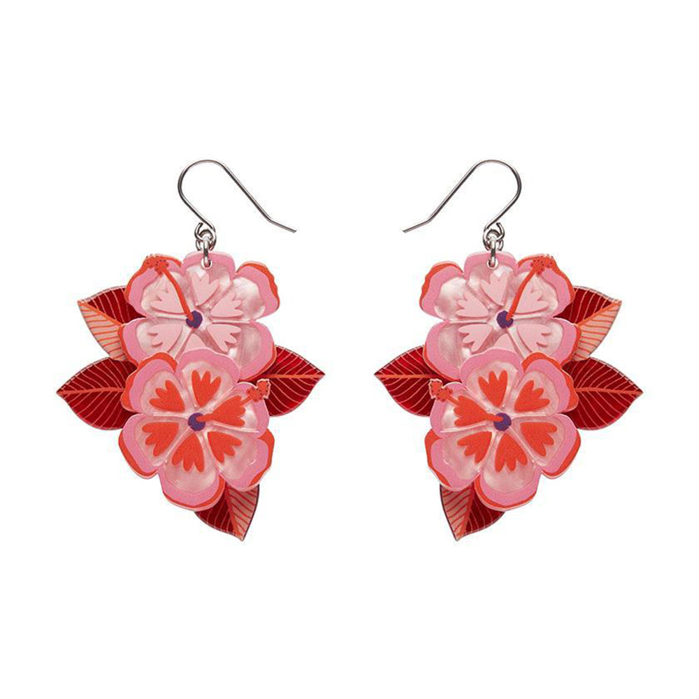 Halcyon Hibiscus Drop Earrings by Erstwilder image