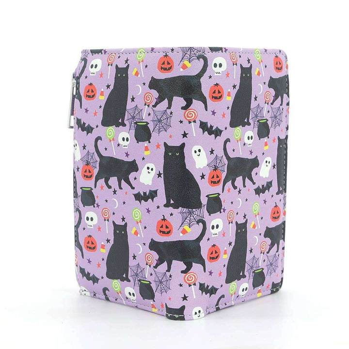 Halloween Black Cat Collage Wallet in Vinyl