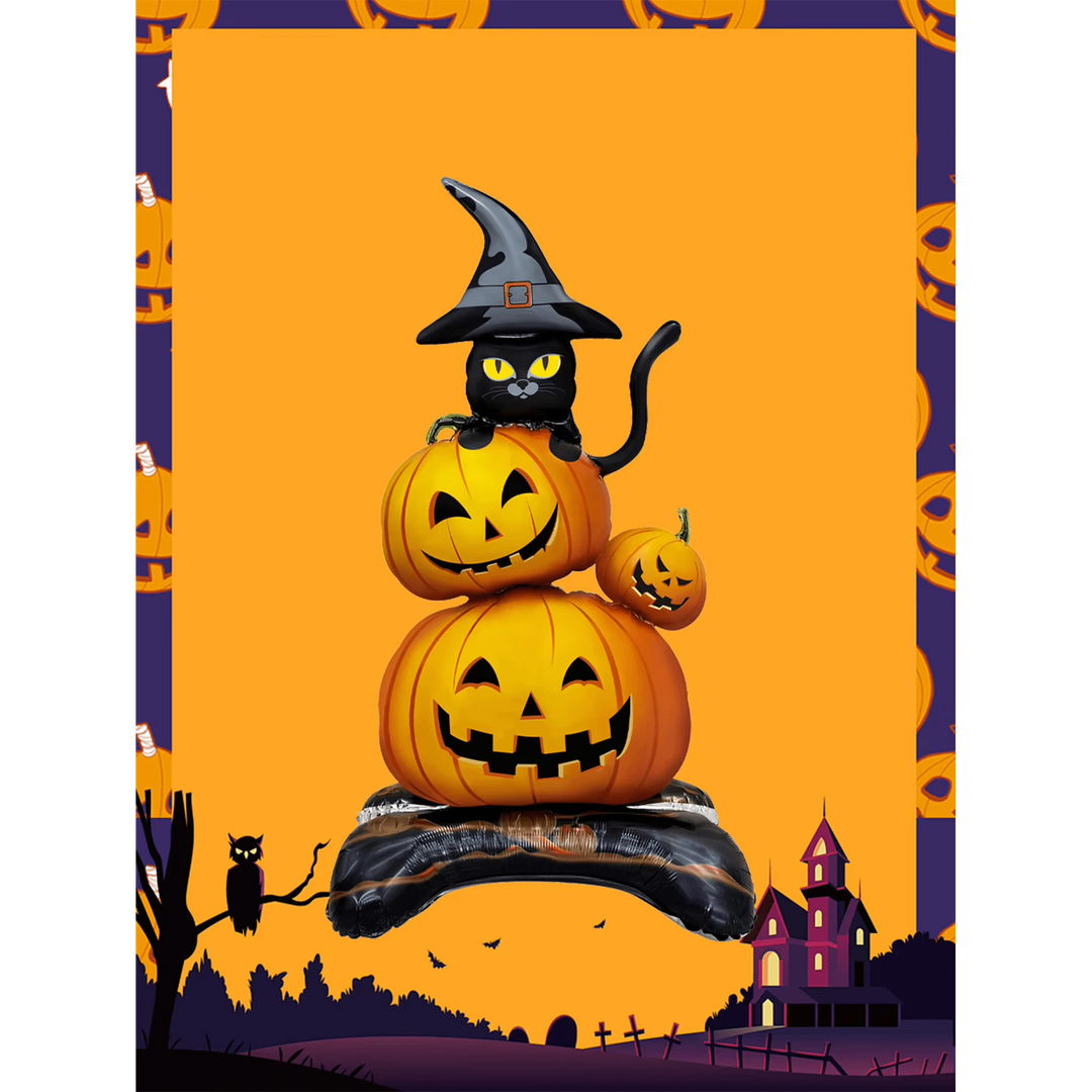 Halloween Black Cat Standing Foil Balloon Decoration F07M1-30