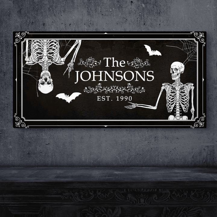 Halloween Family Name Sign