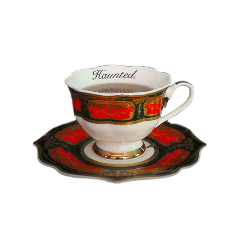 Halloween Haunted Insult Teacup and Saucer by Miss Havisham