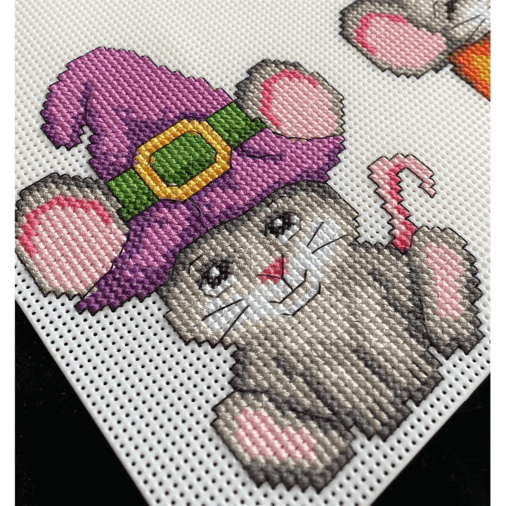 "Halloween Mouses" 102CS Counted Cross-Stitch Kit