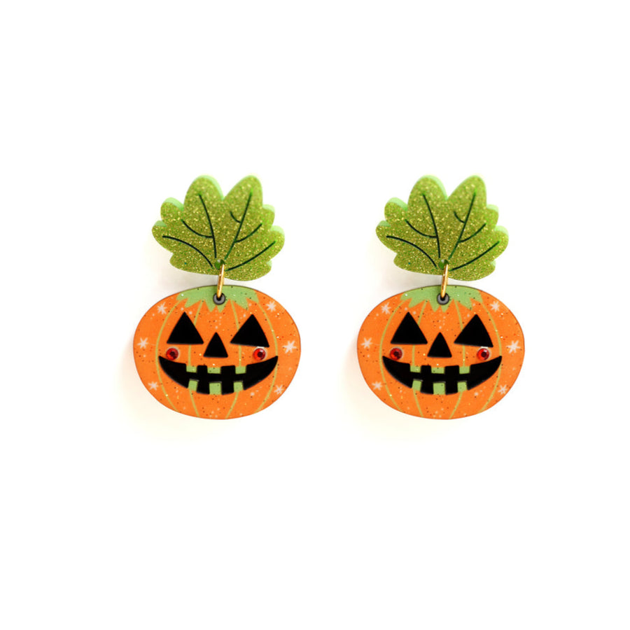 Halloween Pumpkin Earrings by Laliblue 