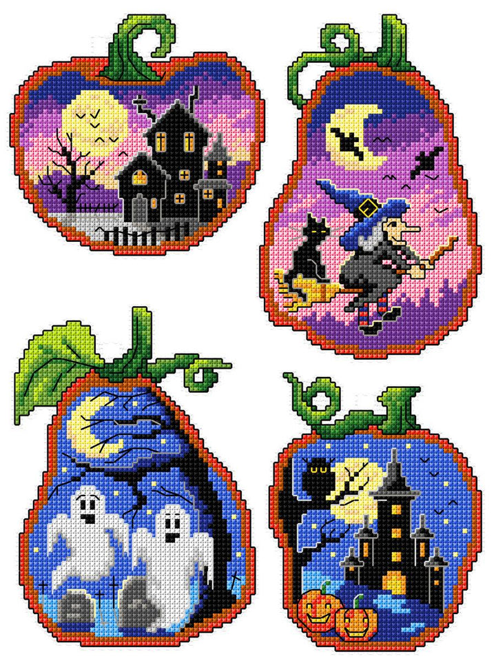 Halloween Scenes 147CS Counted Cross-Stitch Kit