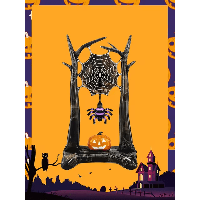 Halloween Spider Standing Foil Balloon Decoration F07M1-29