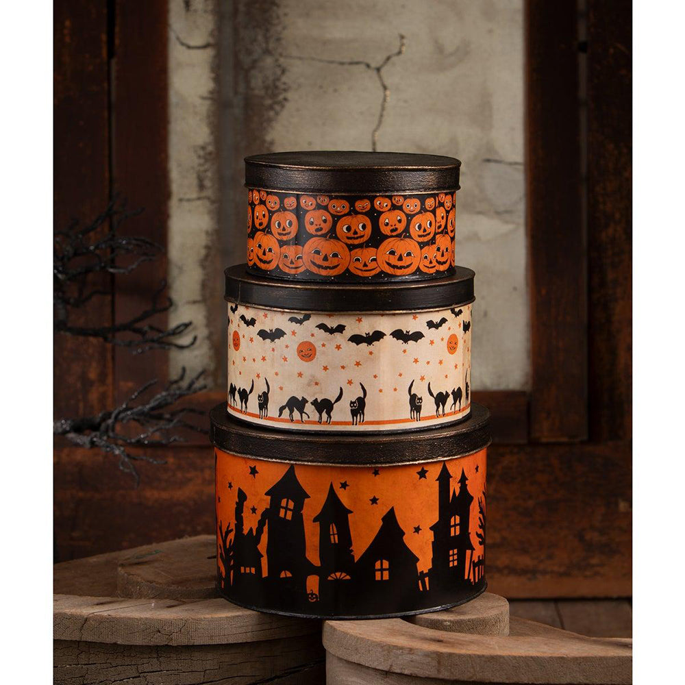 Halloween Vintage Tins S3 by Bethany Lowe Designs image 1