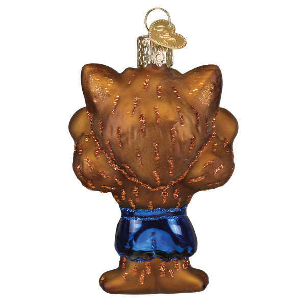 Old World Christmas Halloween Werewolf Blown Glass Ornament