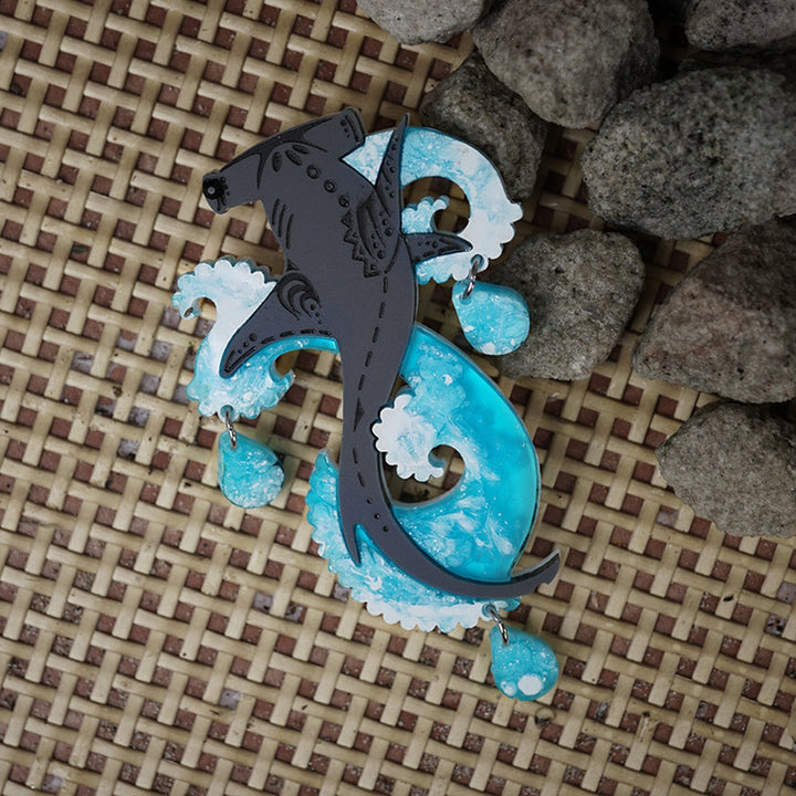 Hammerhead Brooch by Lost Kiwi Designs  3