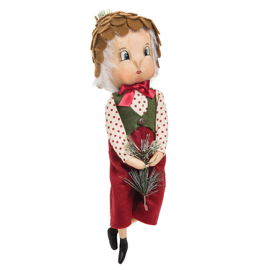 Hammond Pinecone Boy Gathered Traditions Art Doll by Joe Spencer 