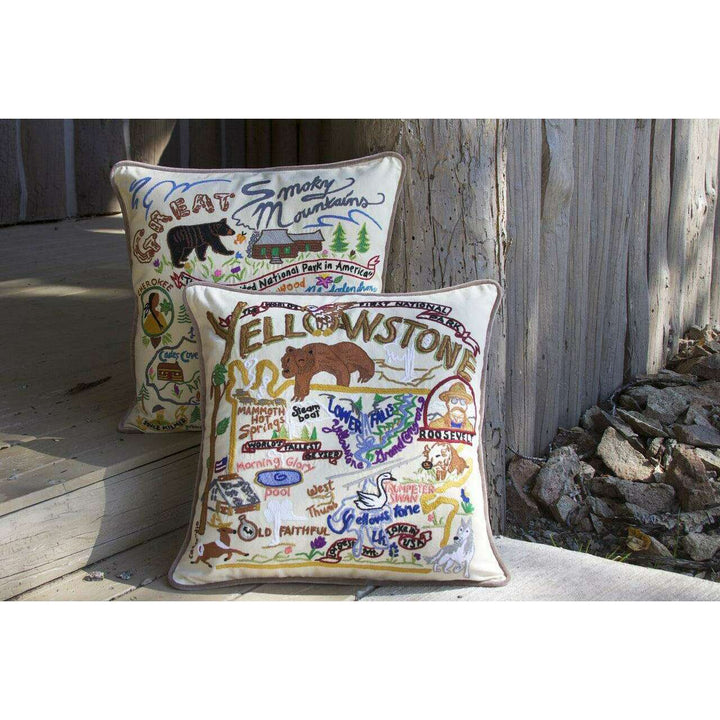 Hamptons Hand-Embroidered Pillow - Quirks!