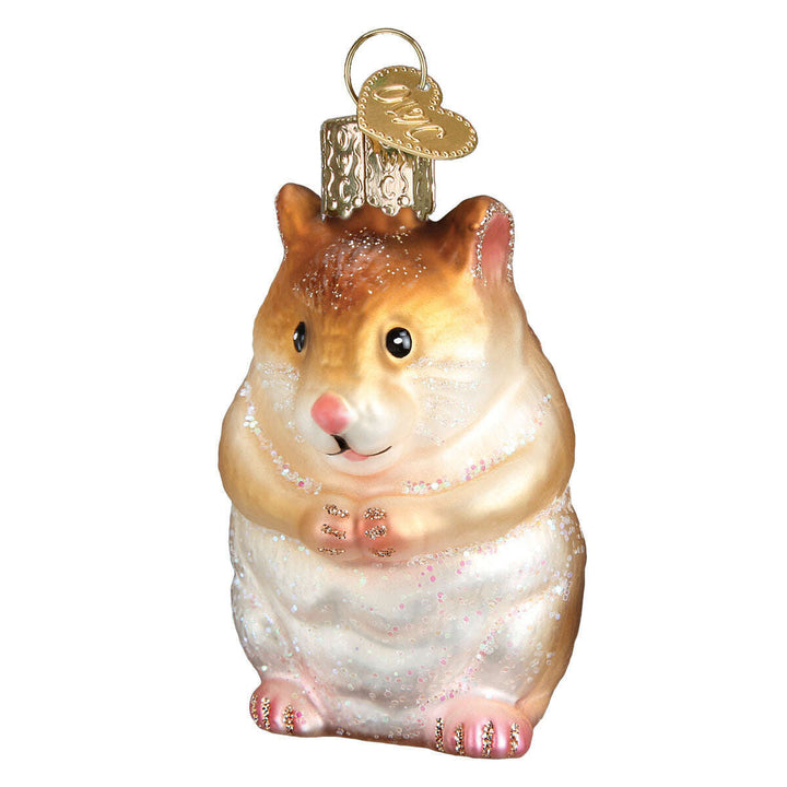 Old World Christmas Hamster Blown Glass Ornament