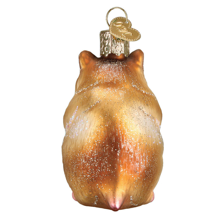 Old World Christmas Hamster Blown Glass Ornament