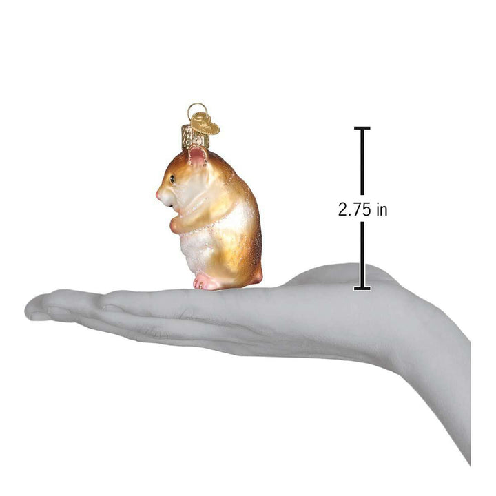 Old World Christmas Hamster Blown Glass Ornament
