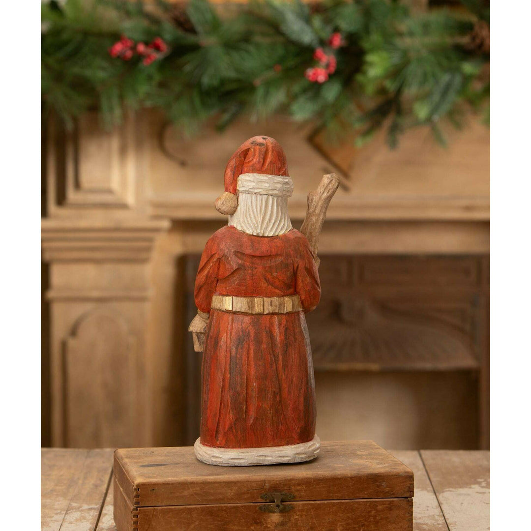 Hand Carved Santa with Staff by Bethany Lowe Designs, image 2