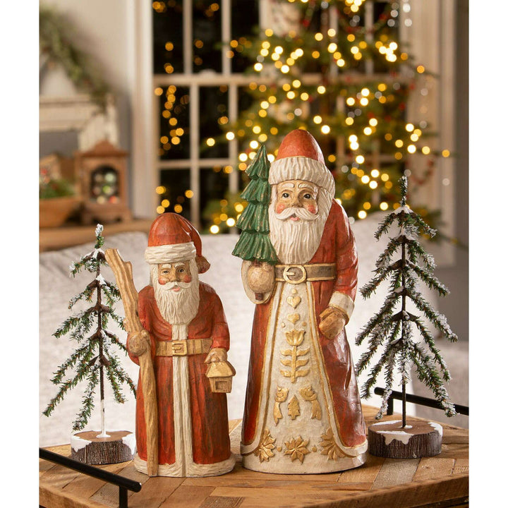 Hand Carved Santa with Staff by Bethany Lowe Designs, image 3