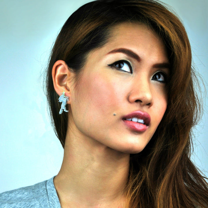 LAST CHANCE! Unicorn Earrings in Glitter Hologram