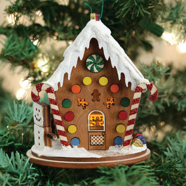 Old World Christmas Hansel & Gretyl Gingerbread Blown Glass Ornament