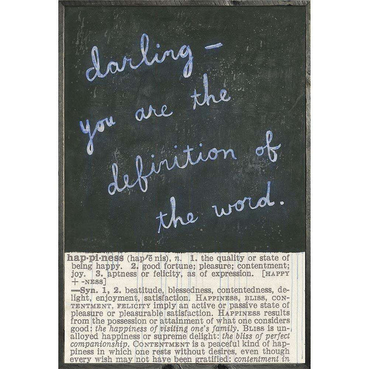 "Happiness (definition)" Art Print - Quirks!